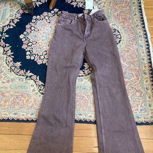 NWT - Zara Purple Flare Jeans - Size 2